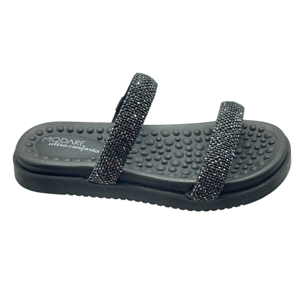 Sandália Rasteira Slide Strass Massageadores Modare 7178.116