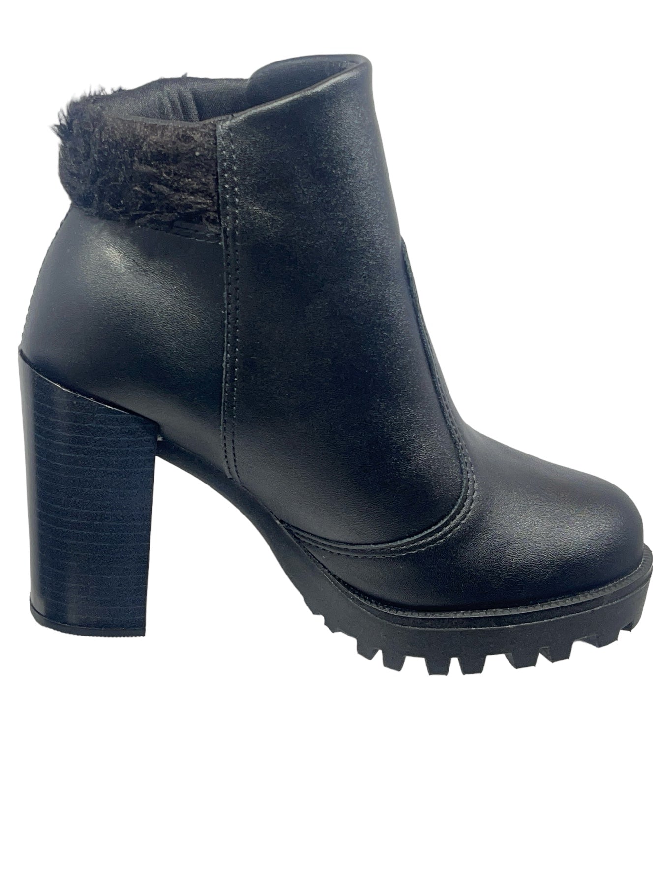 Bota Coturno Tratorada Salto Alto Cano Curto Moleca 5325.121