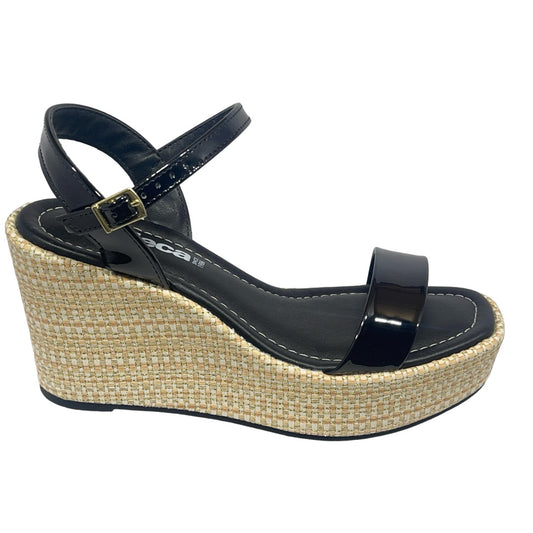 Sandália Feminina Salto Alto Anabela Verniz Moleca 5492.102