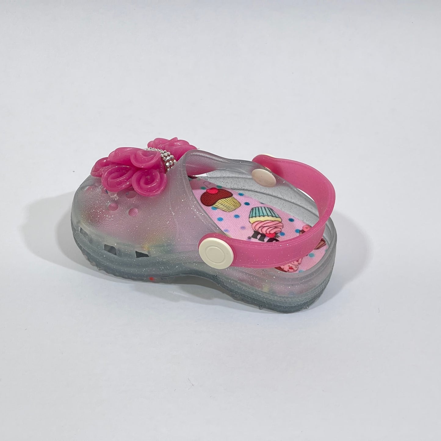 Sandália Babuche Infantil Juju Shoes-7025-17/24-rosa/glitter