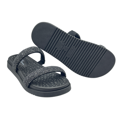 Sandália Rasteira Slide Strass Massageadores Modare 7178.116