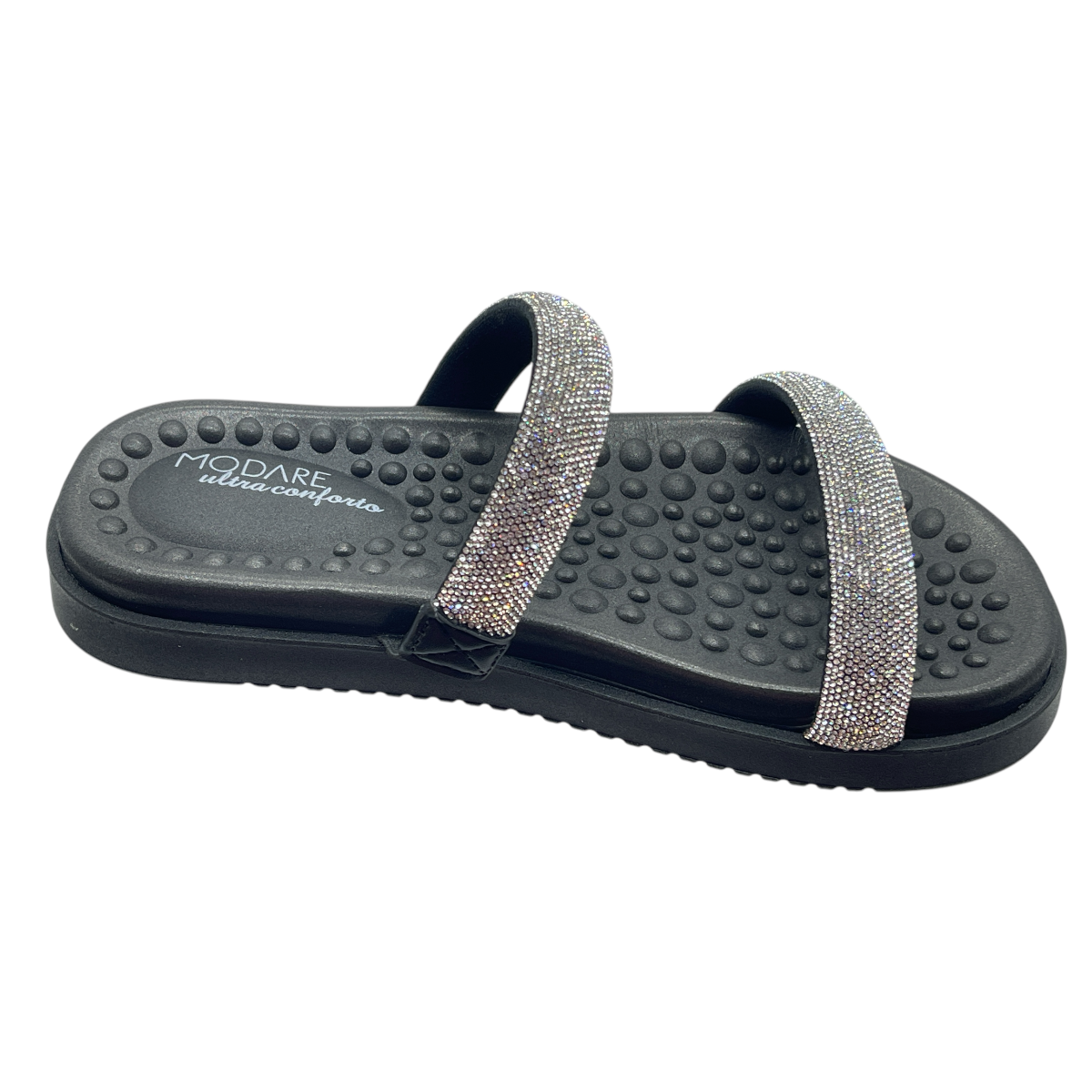 Sandália Rasteira Slide Strass Massageadores Modare 7178.116