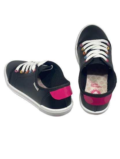 Tênis Infantil Meninas Napa Sardenha Flor Molekinha 2572.104