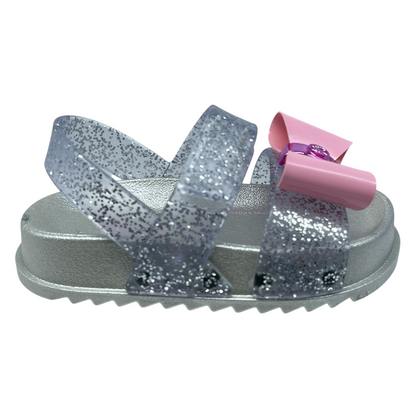 Sandália Infantil Glitter Barbie Charm Baby Grendene 23202