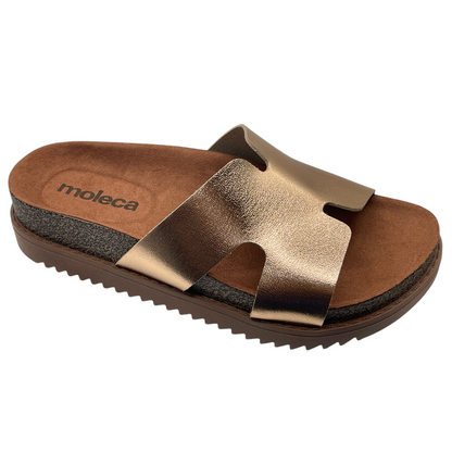 Sandália Feminina Slide Flatform Conforto Moleca 5500.100.14710