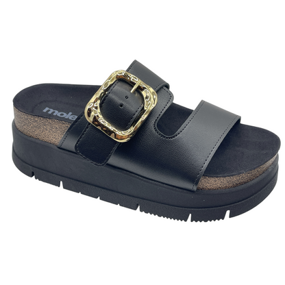 Sandália Tamanco Slide Flatfom Tratorada Moleca 5513.103