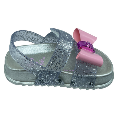 Sandália Infantil Glitter Barbie Charm Baby Grendene 23202