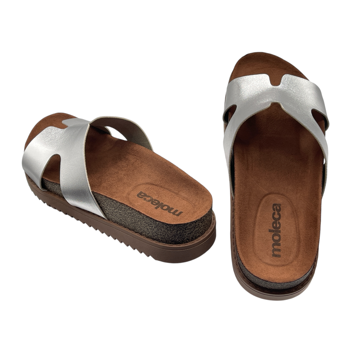 Sandália Feminina Slide Flatform Conforto Moleca 5500.100.14710