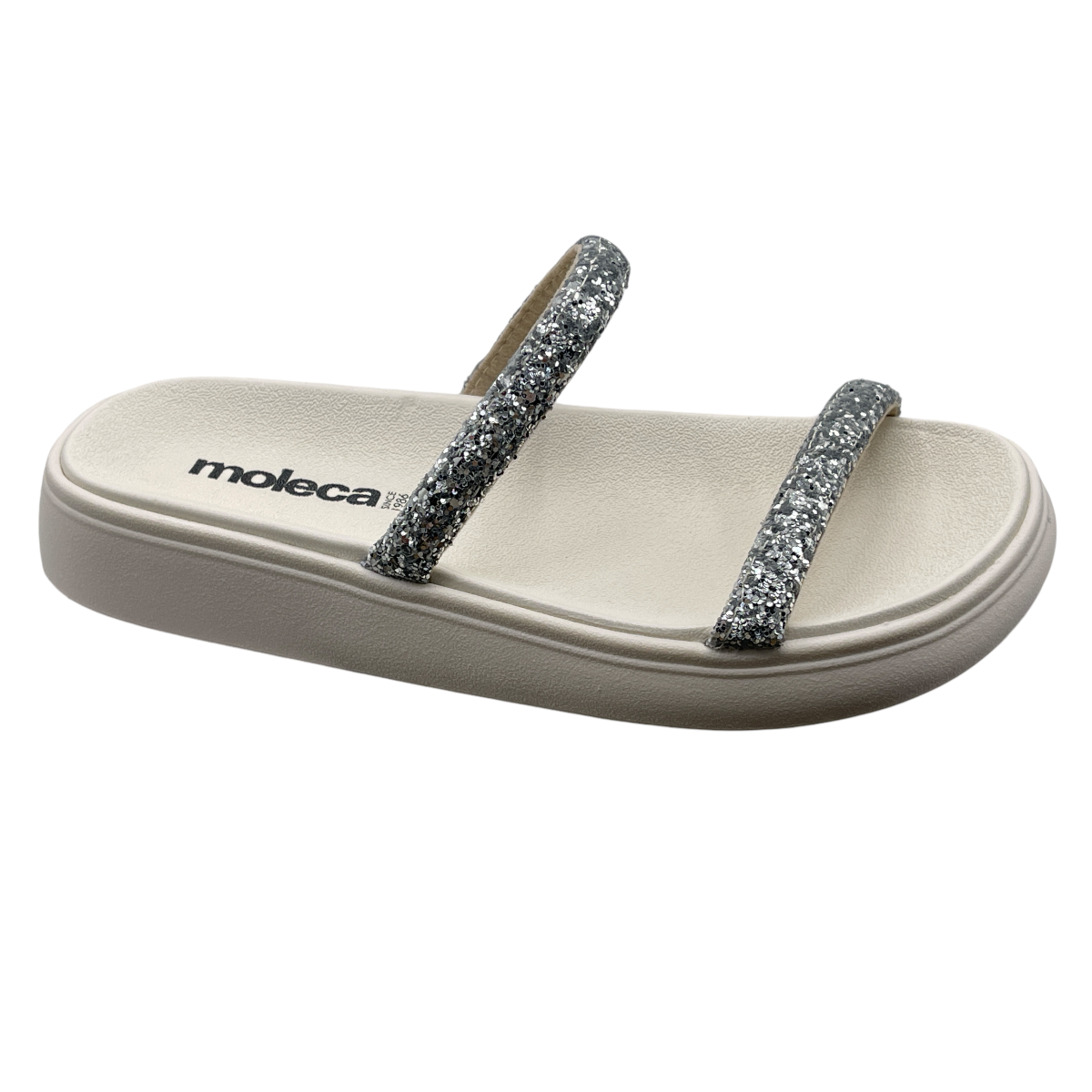 Chinelo Feminino Slide Tira Maxi Glitter Moleca 5507.100
