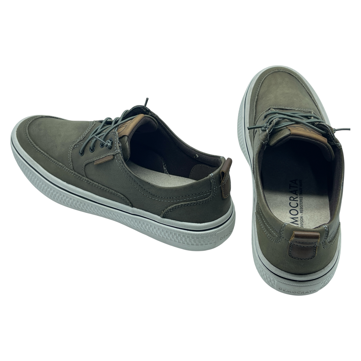 Tênis Masculino Denim Fender Couro Conforto Democrata 290202