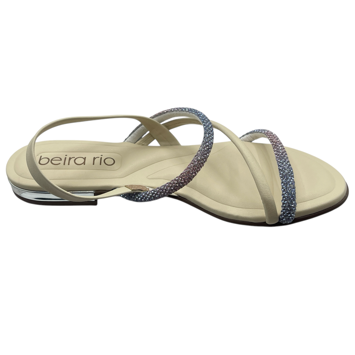 Sandália Rasteira Tiras Strass Degrade Beira Rio 8263.969