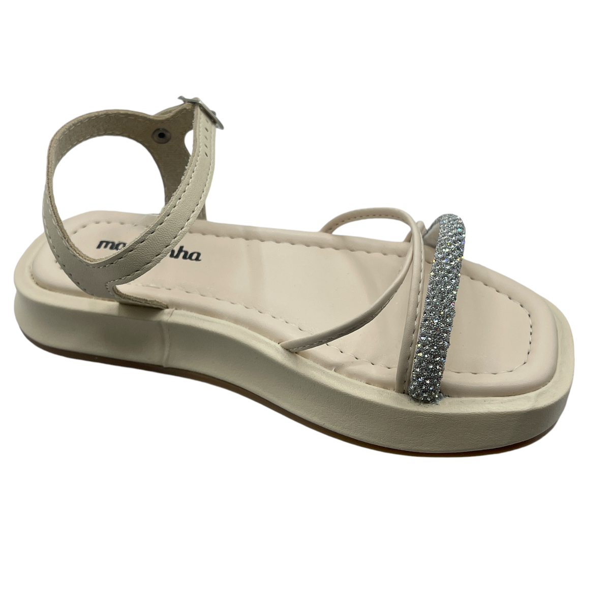 Sandália Infantil Papete Flatform Strass  Molekinha 2355.104