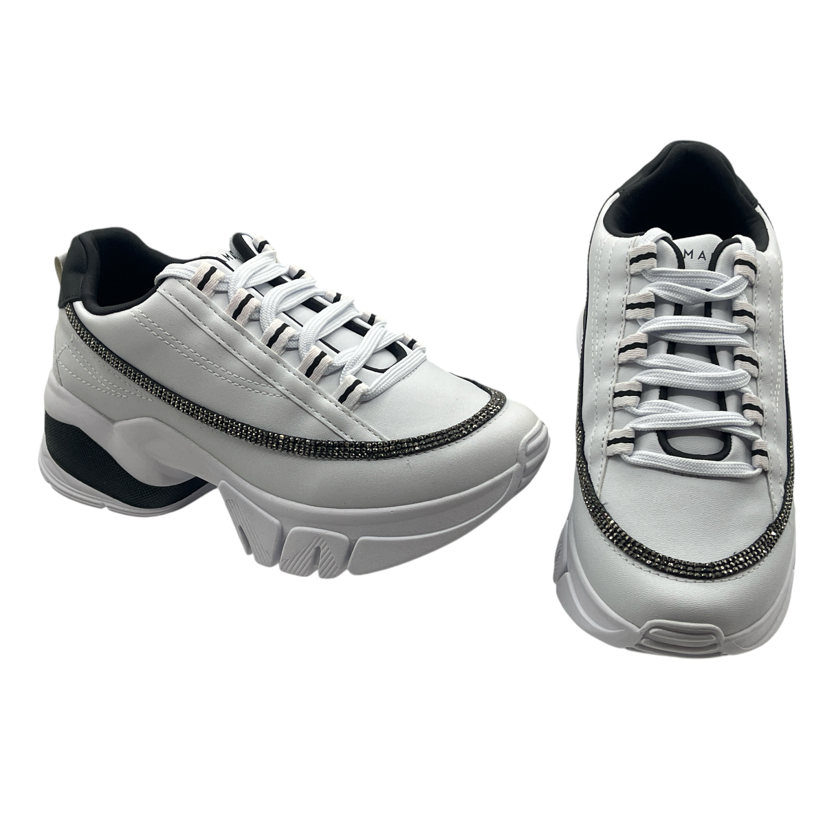 Tênis Feminino Chunky Plataforma Strass Ramarim 24-80106