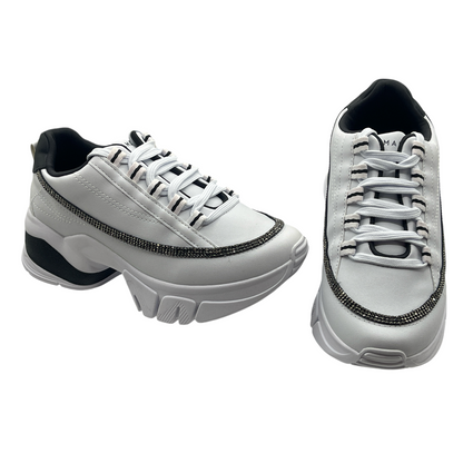 Tênis Feminino Chunky Plataforma Strass Ramarim 24-80106