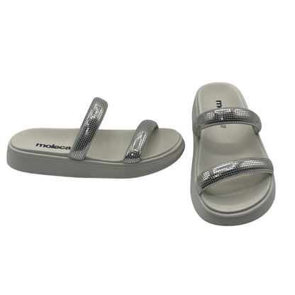 Chinelo Slide Tira Camurça Paris Glam Moleca 5507.101