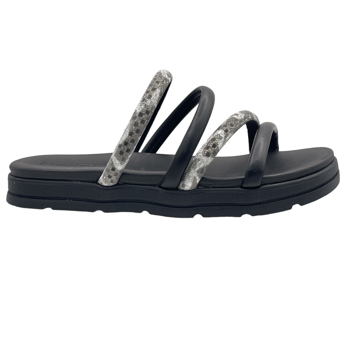 Sandália Feminina Slide Tratorada Strass Moleca 5490.110.27647