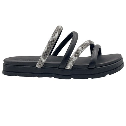 Sandália Feminina Slide Tratorada Strass Moleca 5490.110.27647