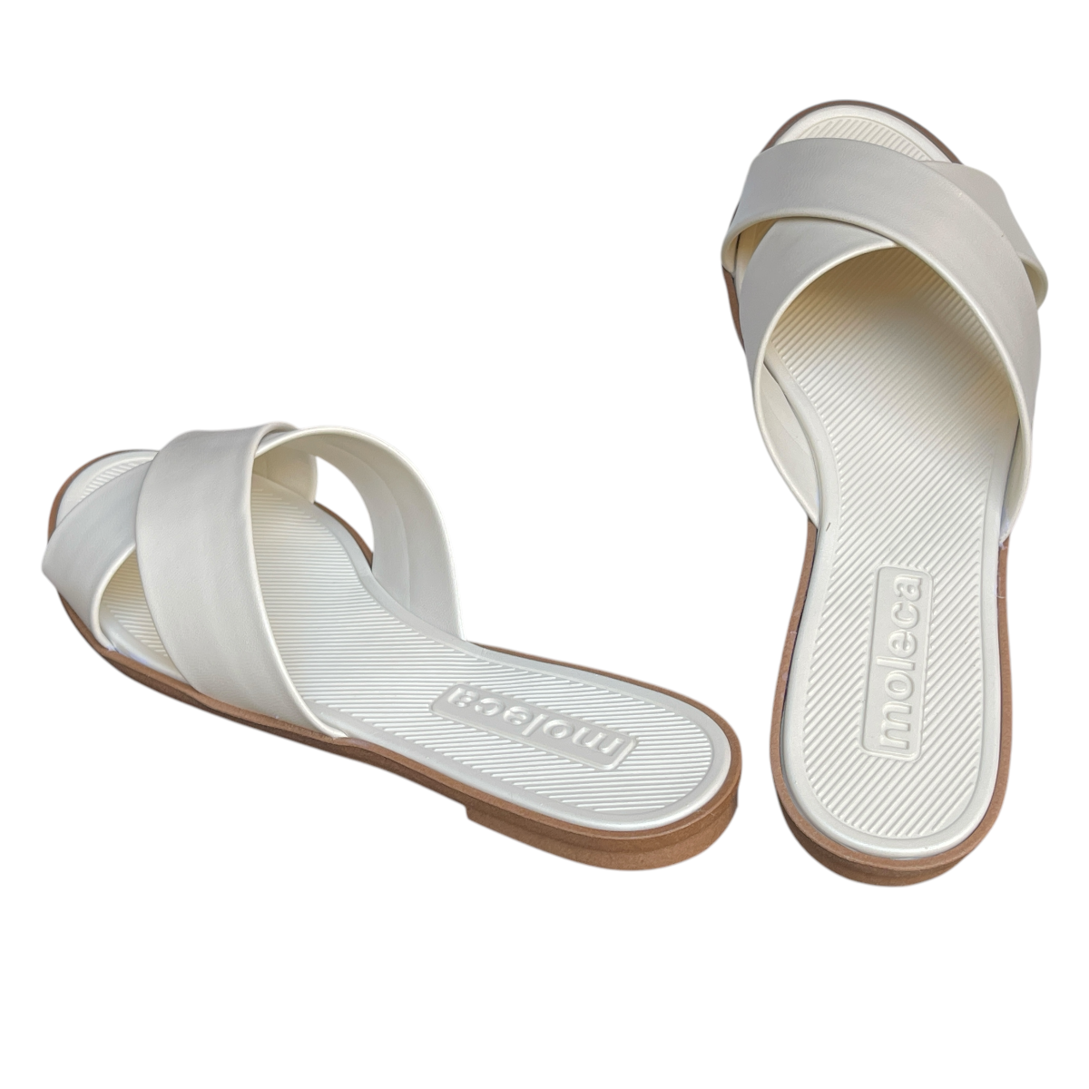 Sandália Feminina Rasteira Slide Tiras Cruzadas Moleca 5532.100