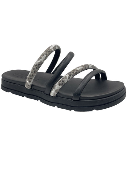 Sandália Feminina Slide Tratorada Strass Moleca 5490.110.27647