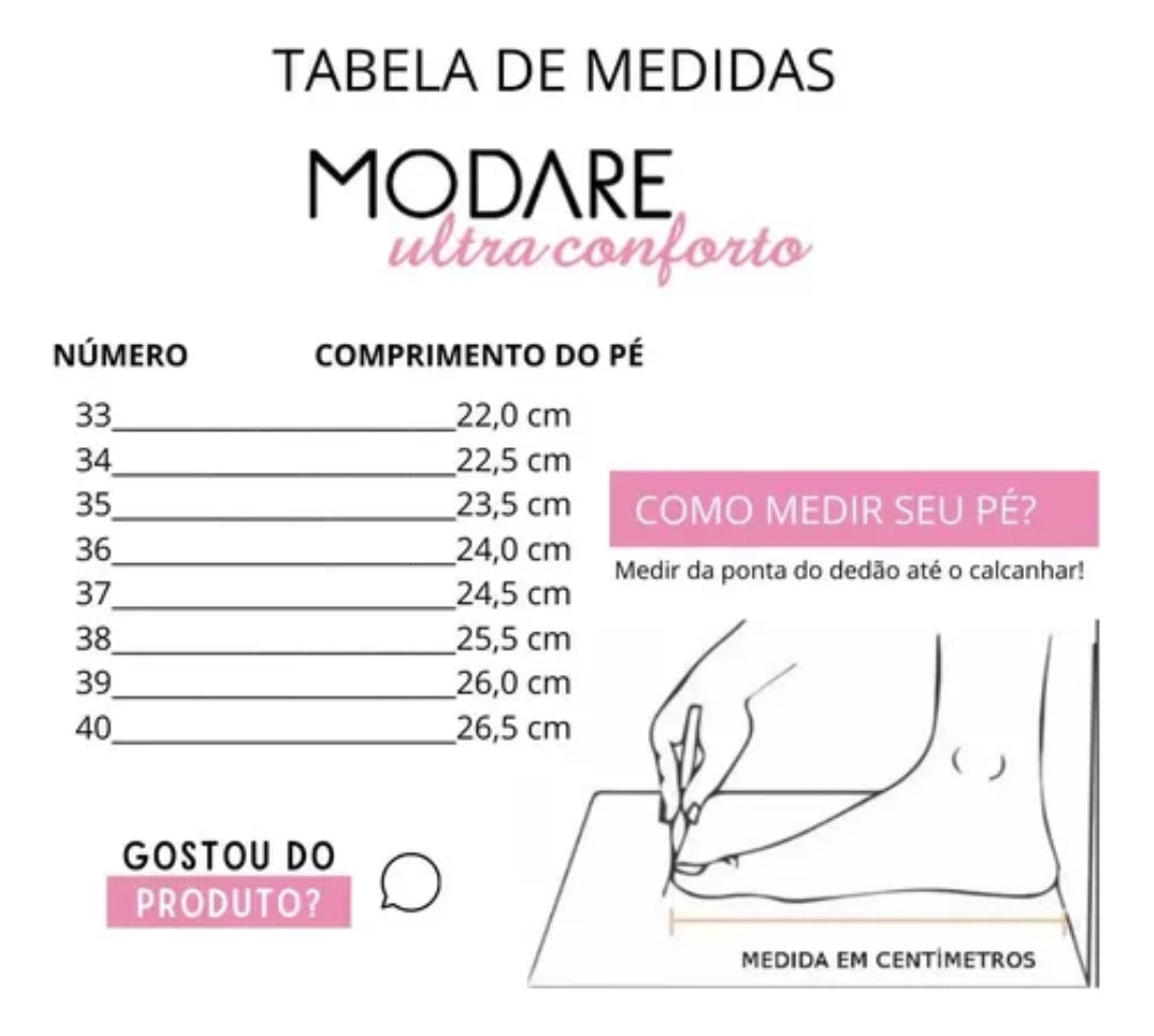 Sandália Modare Feminina Casual Conforto 7200.107