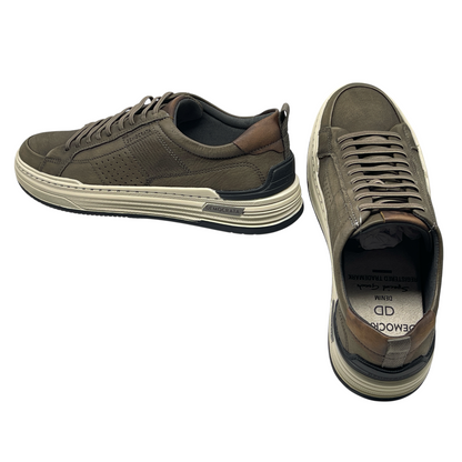 Sapatênis Masculino Denim Mike Couro Democrata 240601