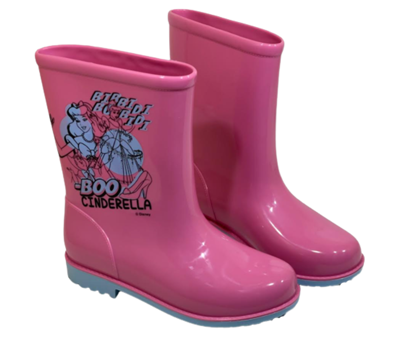 Bota Galocha Grendene Kids Disney Rain Magic Cinderella 22731