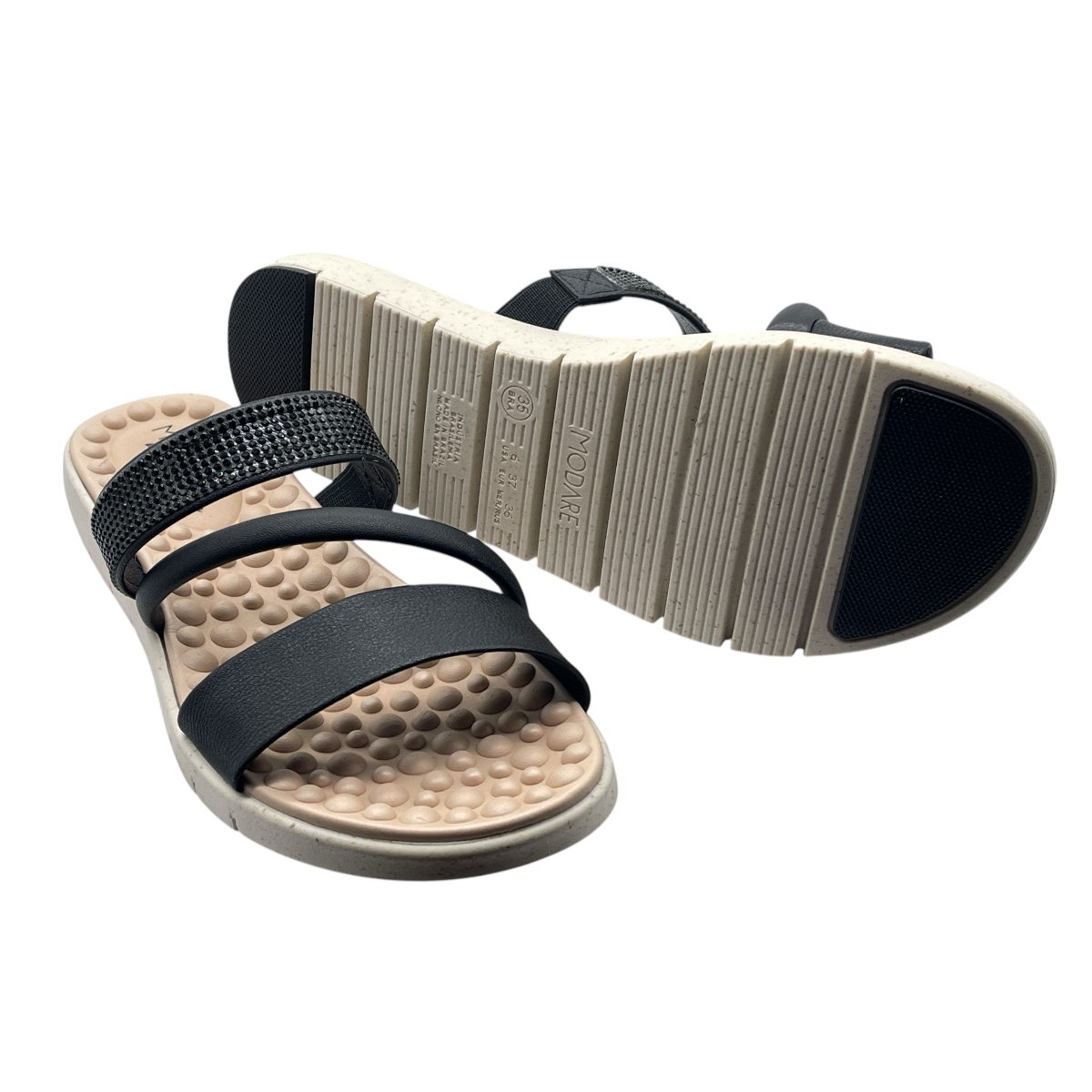 Tamanco Reflex Sense Strass Modare Ultraconforto 7162.221