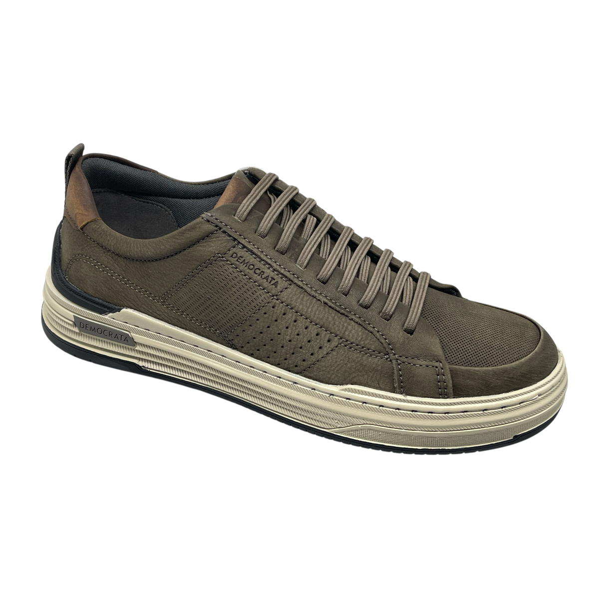 Sapatênis Masculino Denim Mike Couro Democrata 240601