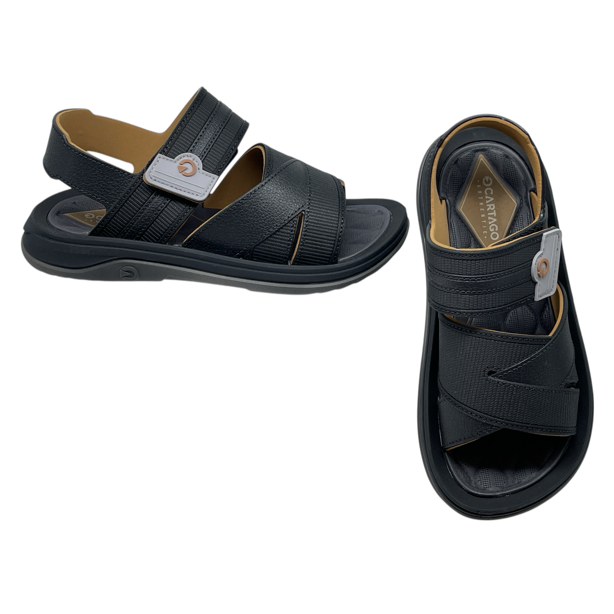 Sandália Papete Masculina Santorini Conforto Cartago 12412