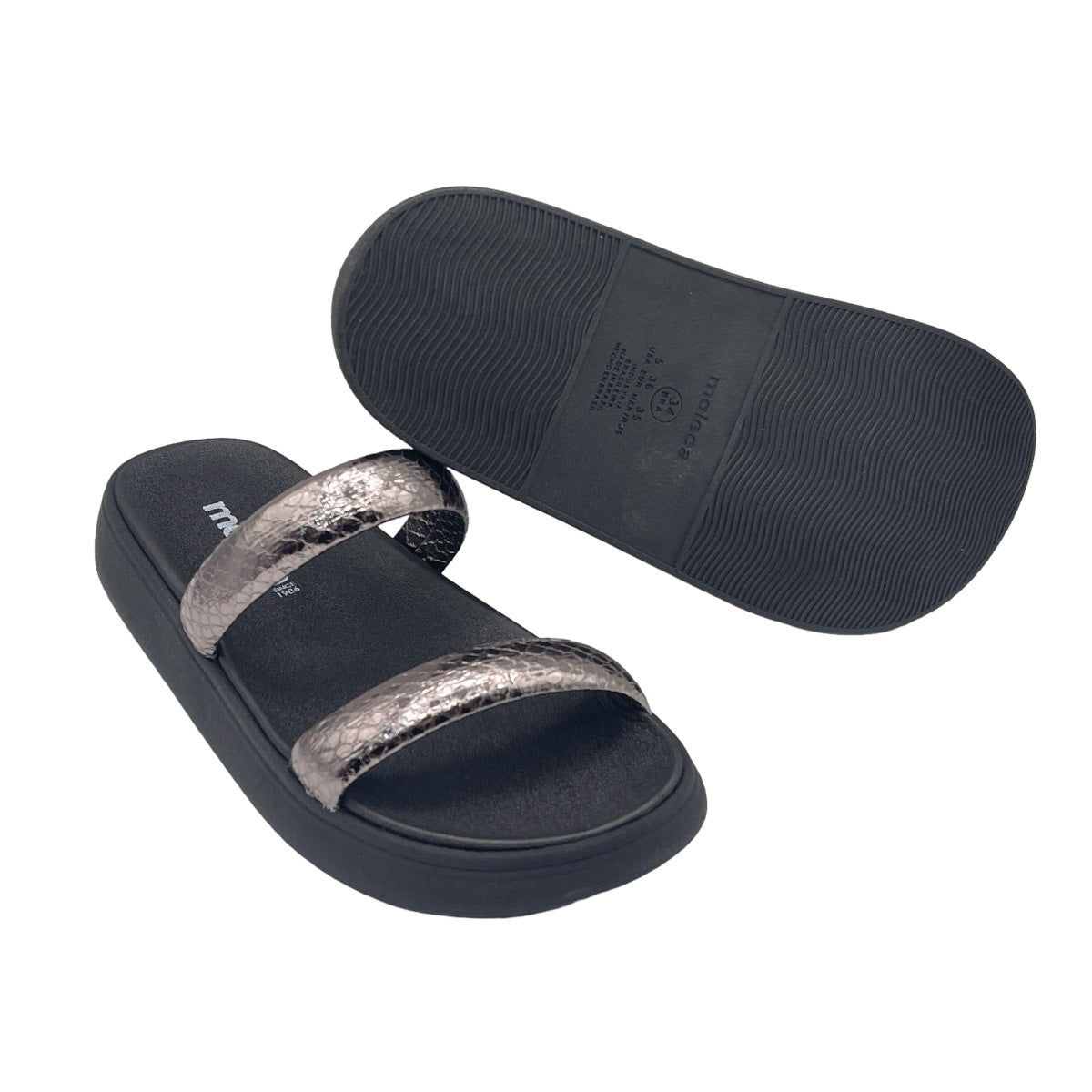 Chinelo Slide Tira Camurça Paris Glam Moleca 5507.101