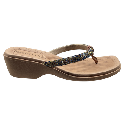 Tamanco Feminino Salto Grosso Baixo Strass Beira Rio 8527.104