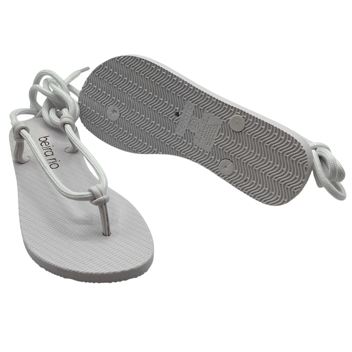 Sandália Feminina Rasteira Dedo Amarrar Beira Rio 8449.905