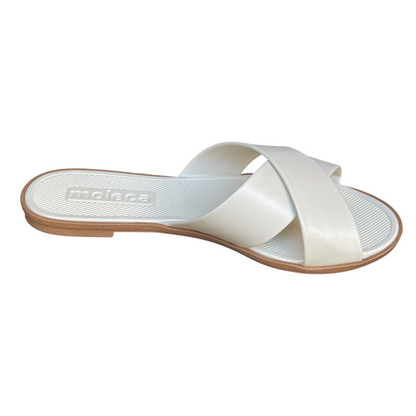 Sandália Feminina Rasteira Slide Tiras Cruzadas Moleca 5532.100