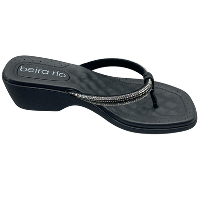 Tamanco Feminino Salto Grosso Baixo Strass Beira Rio 8527.104