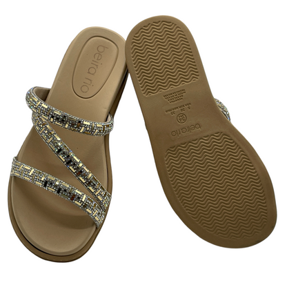 Chinelo Slide Tira Strass Verona Beira Rio 8488.108.28500