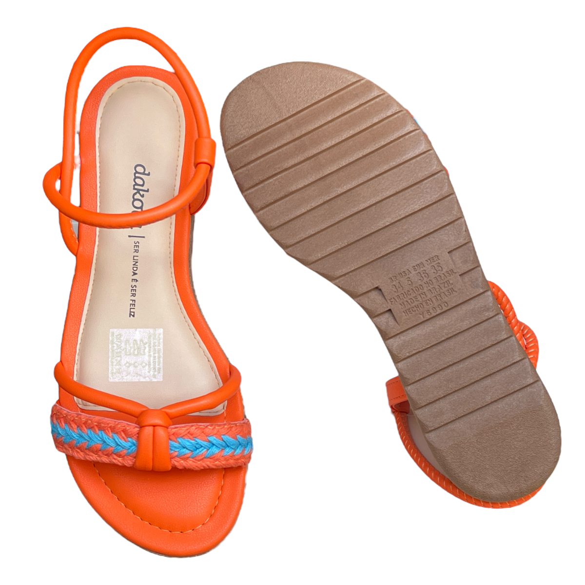 Sandália Feminina Rasteira Flatform Tratorada Dakota Y7471