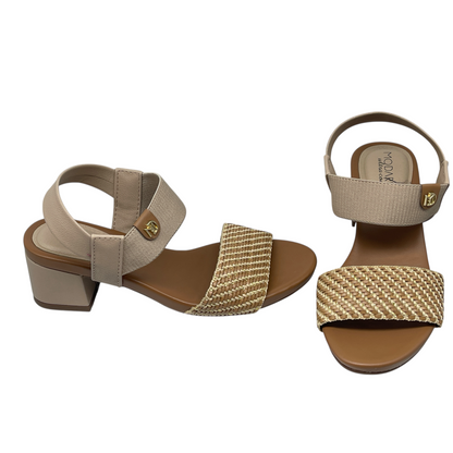 Sandália Elástico Canelado Salto Quadrado Modare Ultraconforto 7187.100