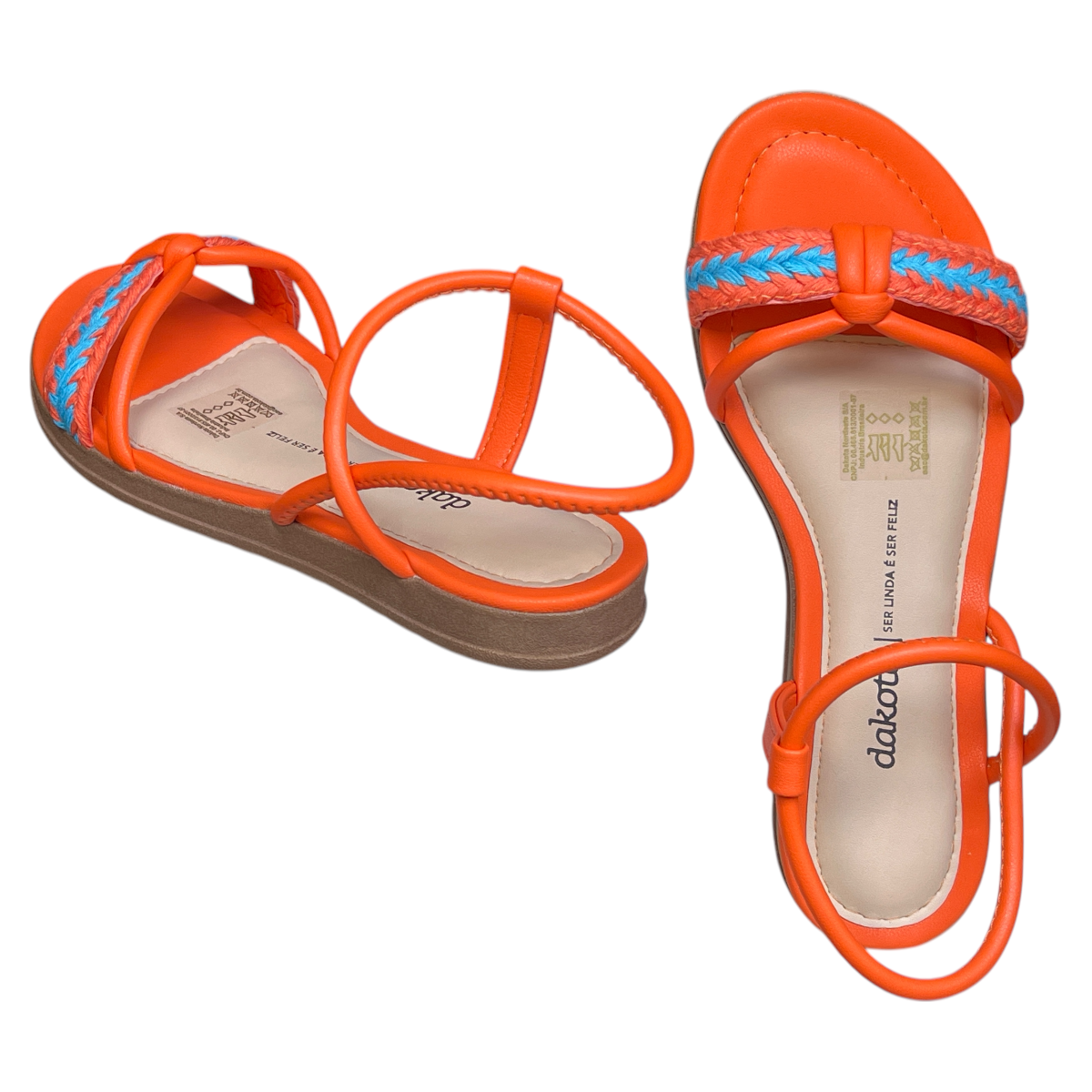 Sandália Feminina Rasteira Flatform Tratorada Dakota Y7471