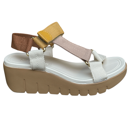 Sandália Feminina Flatform Tratorada Gorgurão Moleca 5536.101