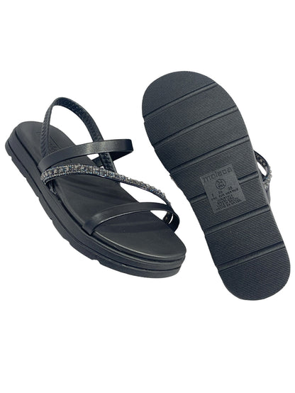 Sandália Tiras Pronta Strass Elástico  Moleca 5490.104.27154