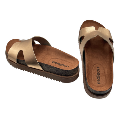 Sandália Feminina Slide Flatform Conforto Moleca 5500.100.14710
