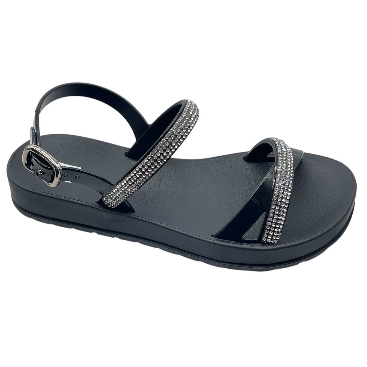 Sandália Papete Feminina Rasteira Zaxy Intense 19118