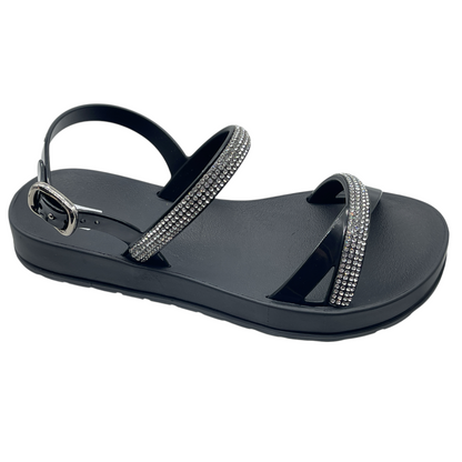 Sandália Papete Feminina Rasteira Zaxy Intense 19118