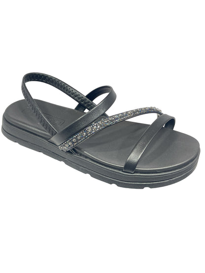 Sandália Tiras Pronta Strass Elástico  Moleca 5490.104.27154