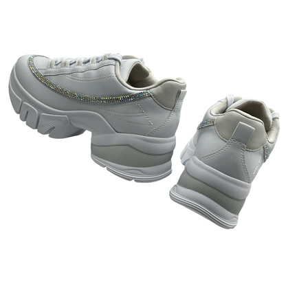 Tênis Feminino Chunky Plataforma Strass Ramarim 24-80106