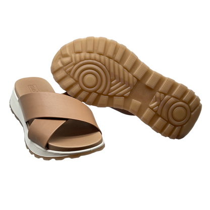 Tamanco Feminino Tiras Cruzadas Casual Tratorado Moleca 5537.100