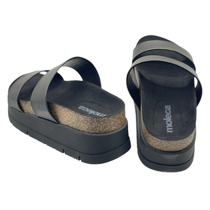 Tamanco Feminino Slide Plataforma Flatform Moleca 5513.100