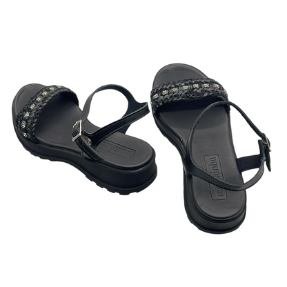 Sandália Feminina Infantil Tratorada Casual Strass Molekinha 2361.102