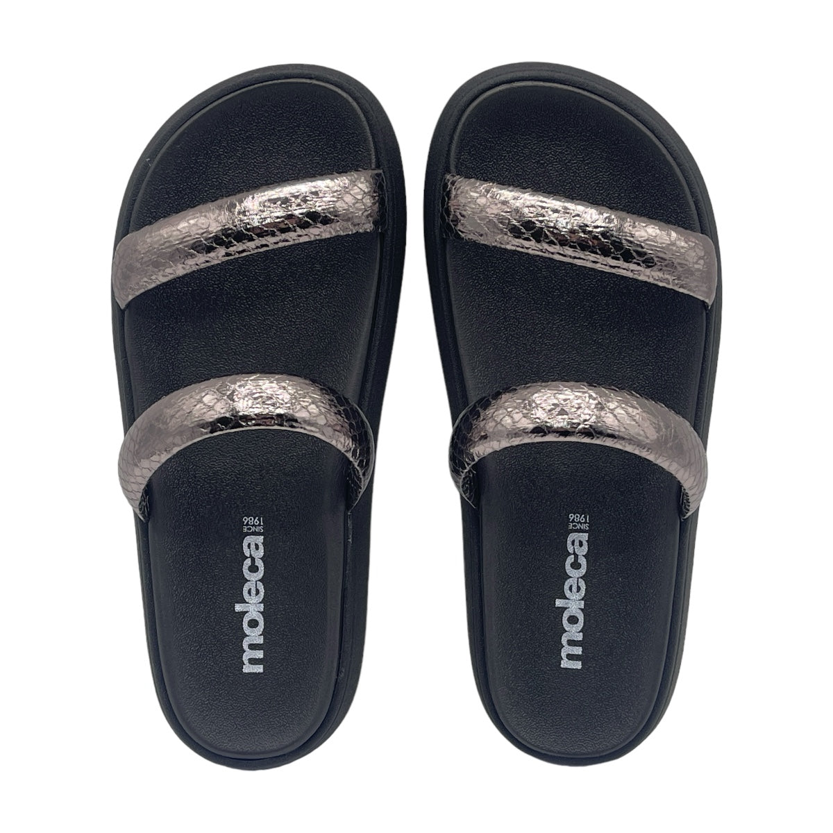 Chinelo Slide Tira Camurça Paris Glam Moleca 5507.101