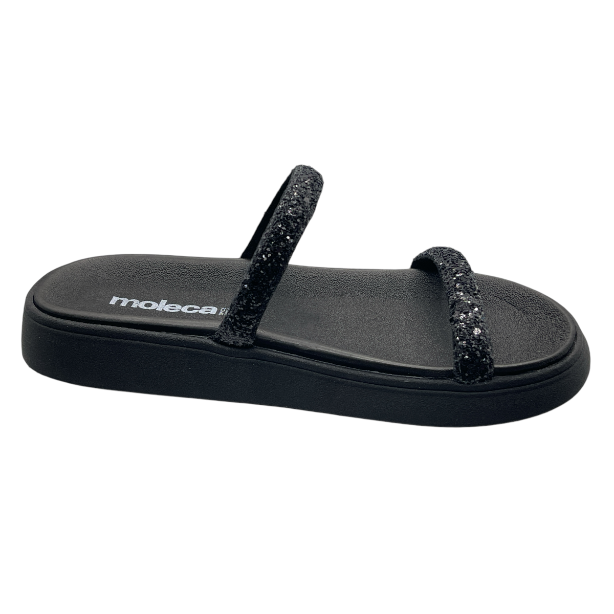 Chinelo Feminino Slide Tira Maxi Glitter Moleca 5507.100